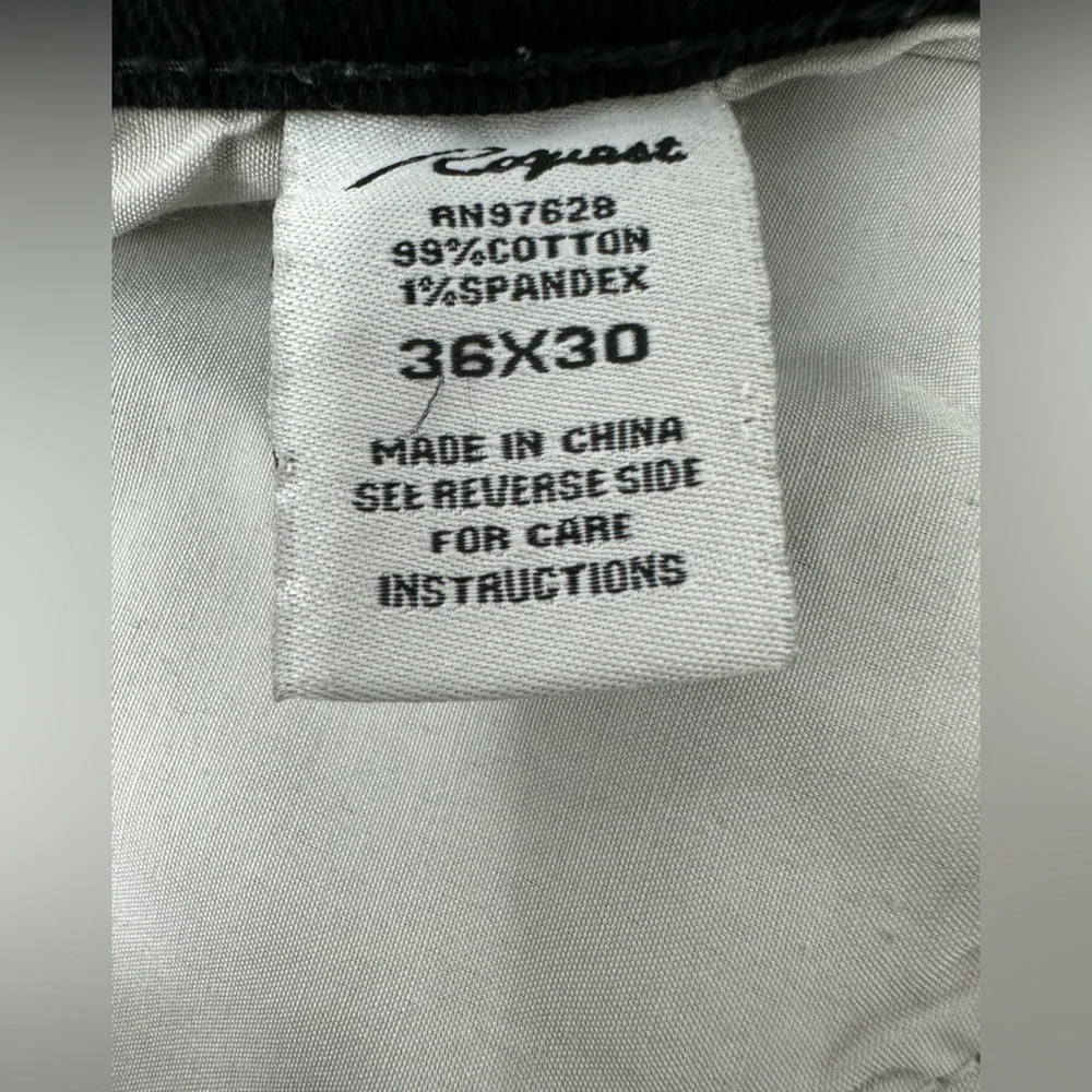 Request jeans Premium men’s‎ pants black size 36x30